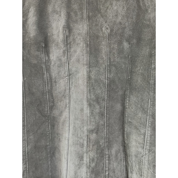 Vintage Blazer Olive Green Suede Sz 10 utility Jacket heritage transitional - Picture 11 of 12